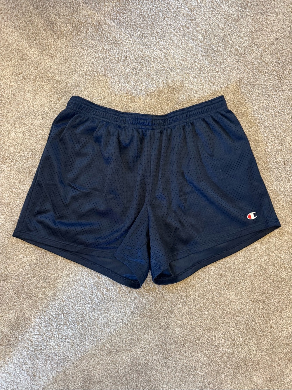 Champion Women's Navy Blue Mesh Athletic Shorts